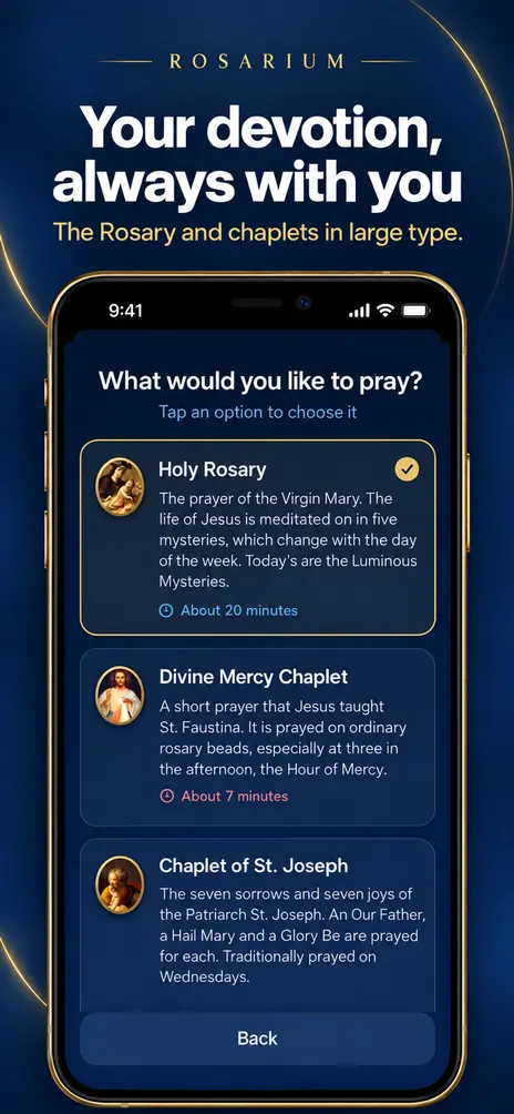 Rosarium: your devotion always with you, the rosary and chaplets in large type