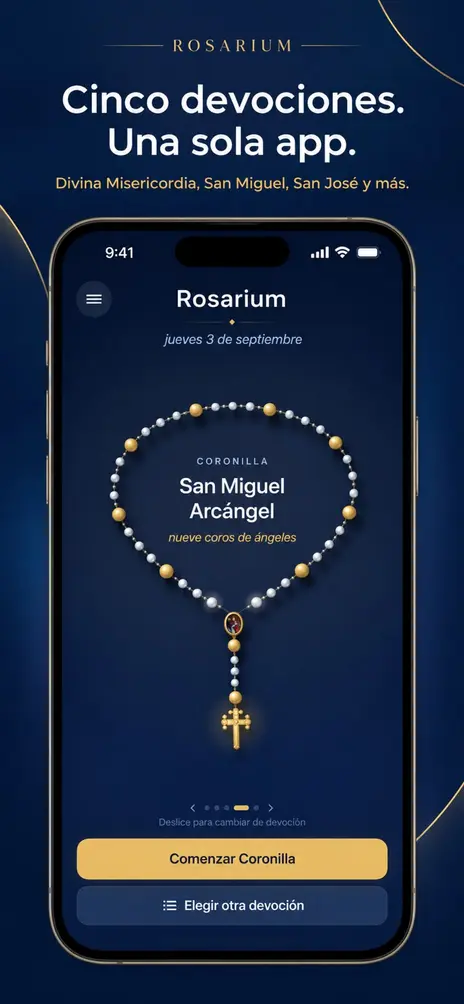 Rosarium: cinco devociones en una sola app, con la Divina Misericordia, San Miguel, San José y más