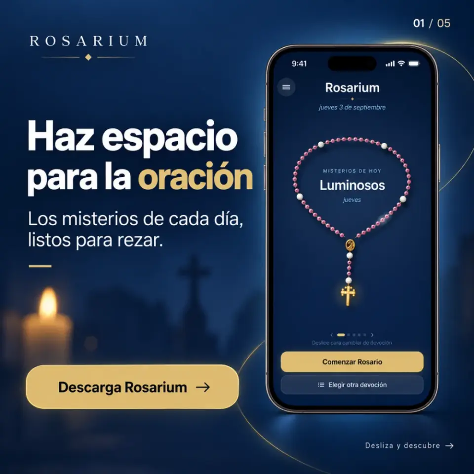 Rosarium: haz espacio para la oración — los misterios de cada día, listos para rezar