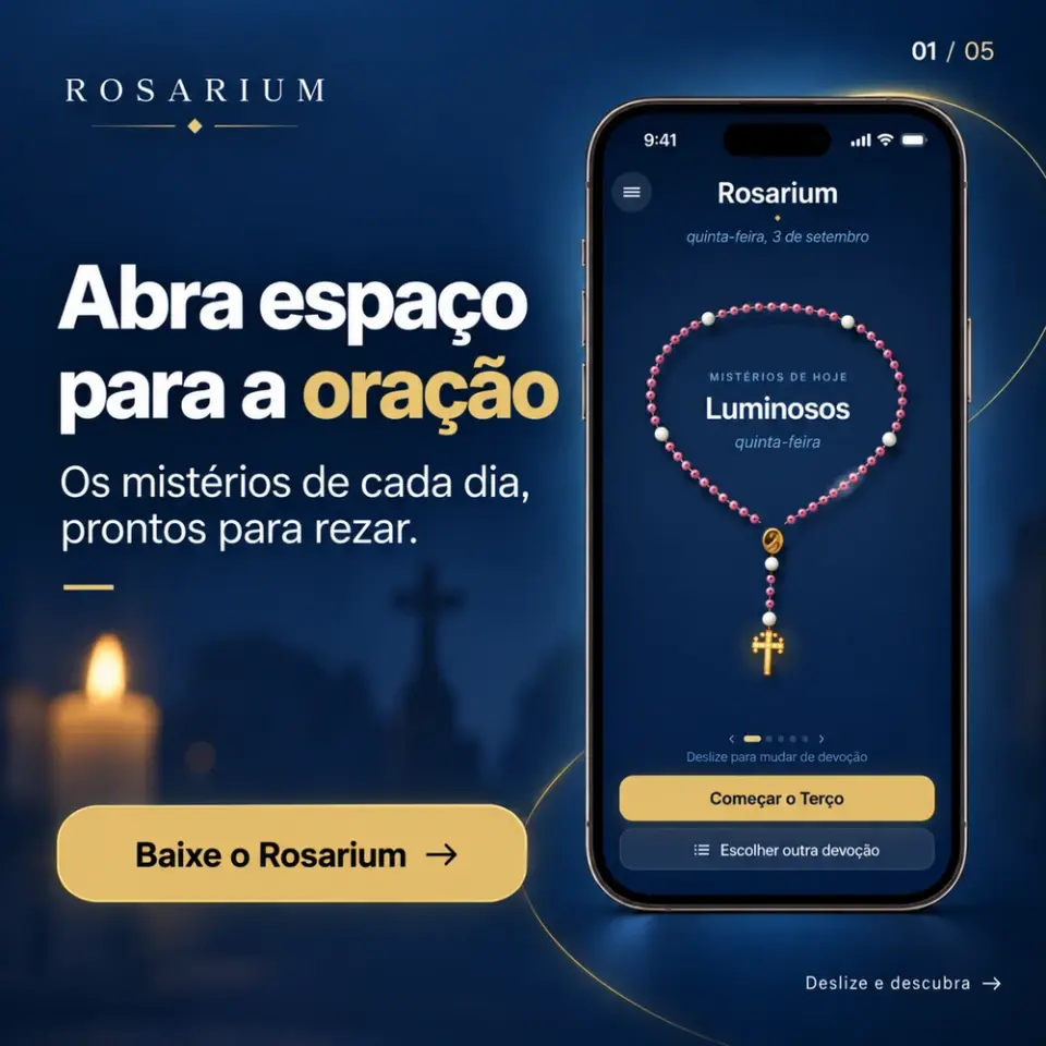 Rosarium: abra espaço para a oração — os mistérios de cada dia, prontos para rezar